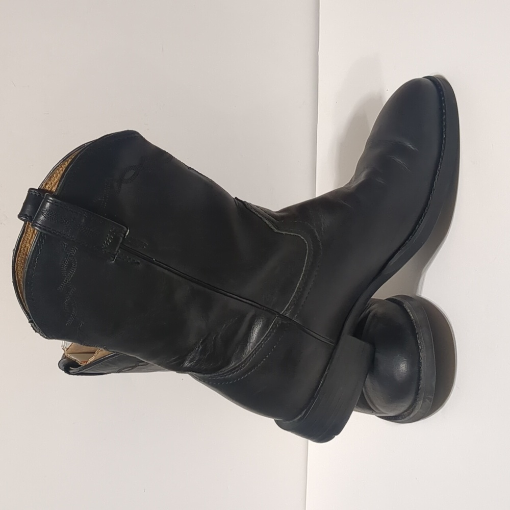 Ariat Heritage Roper Western Boot black leather Men's size 10D - Picture 4 of 11